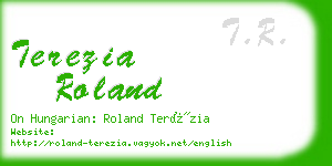 terezia roland business card